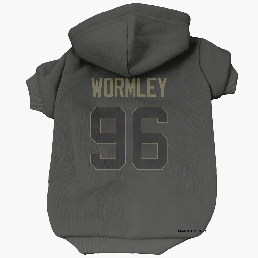 Indianapolis Colts Chris Wormley Black Service Pet Hoodie for Dog & Cat