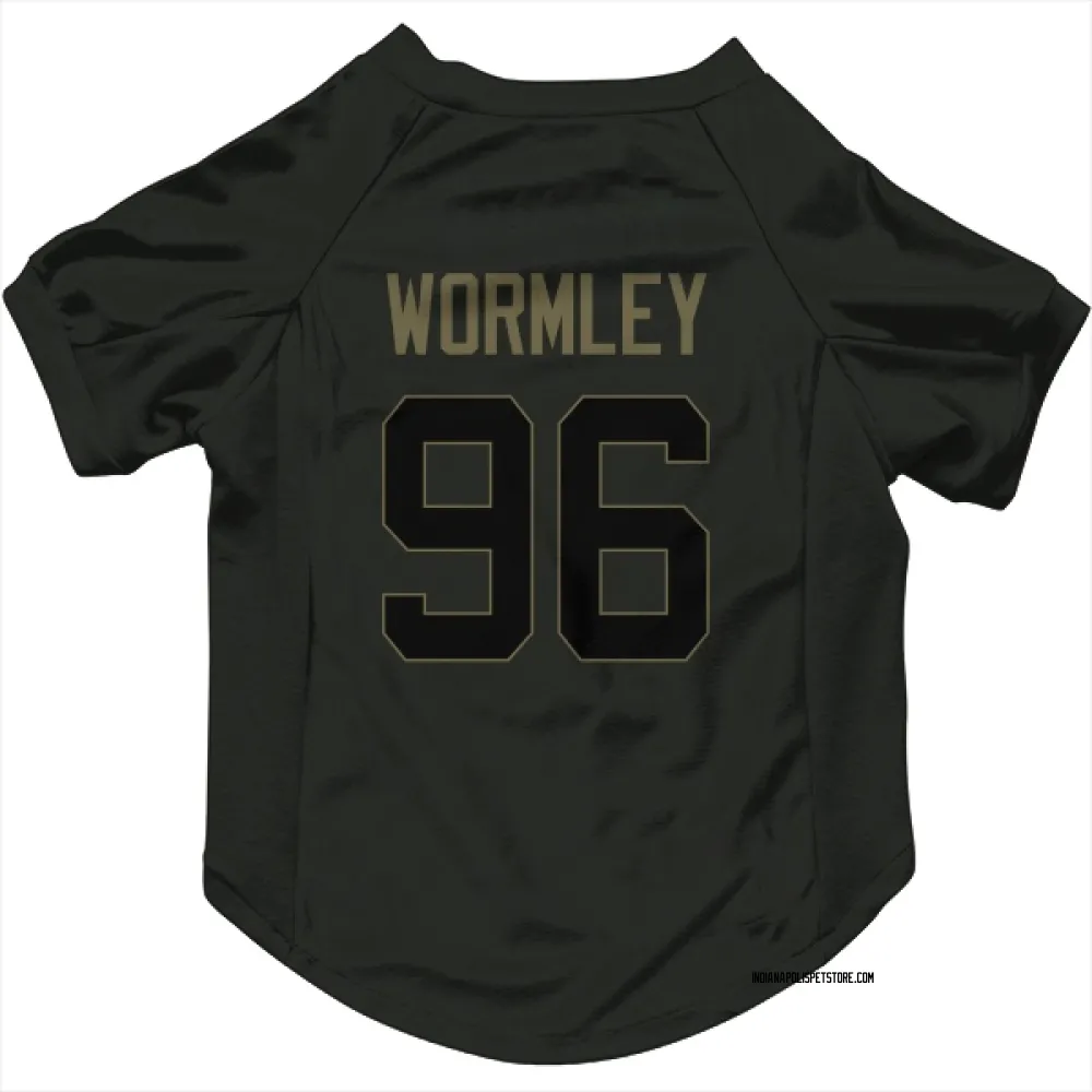 Indianapolis Colts Chris Wormley Black Service Pet Jersey for Dog & Cat