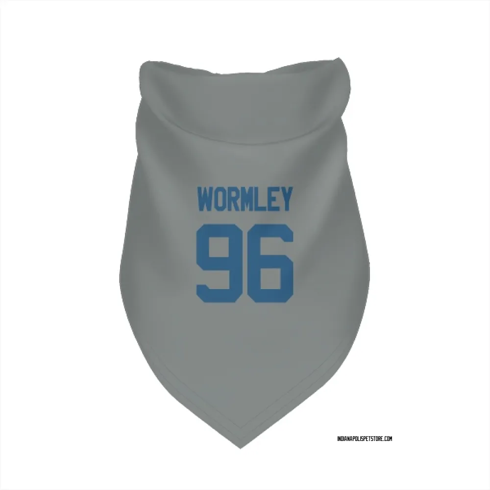 Indianapolis Colts Chris Wormley Gray Pet Bandana for Dog & Cat