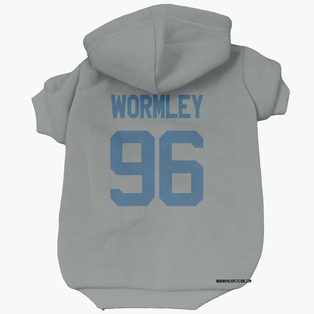 Indianapolis Colts Chris Wormley Gray Pet Hoodie for Dog & Cat