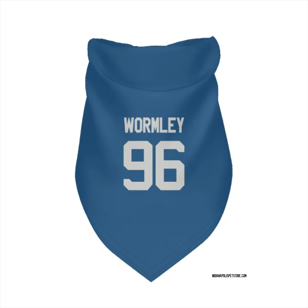 Indianapolis Colts Chris Wormley Royal Pet Bandana for Dog & Cat