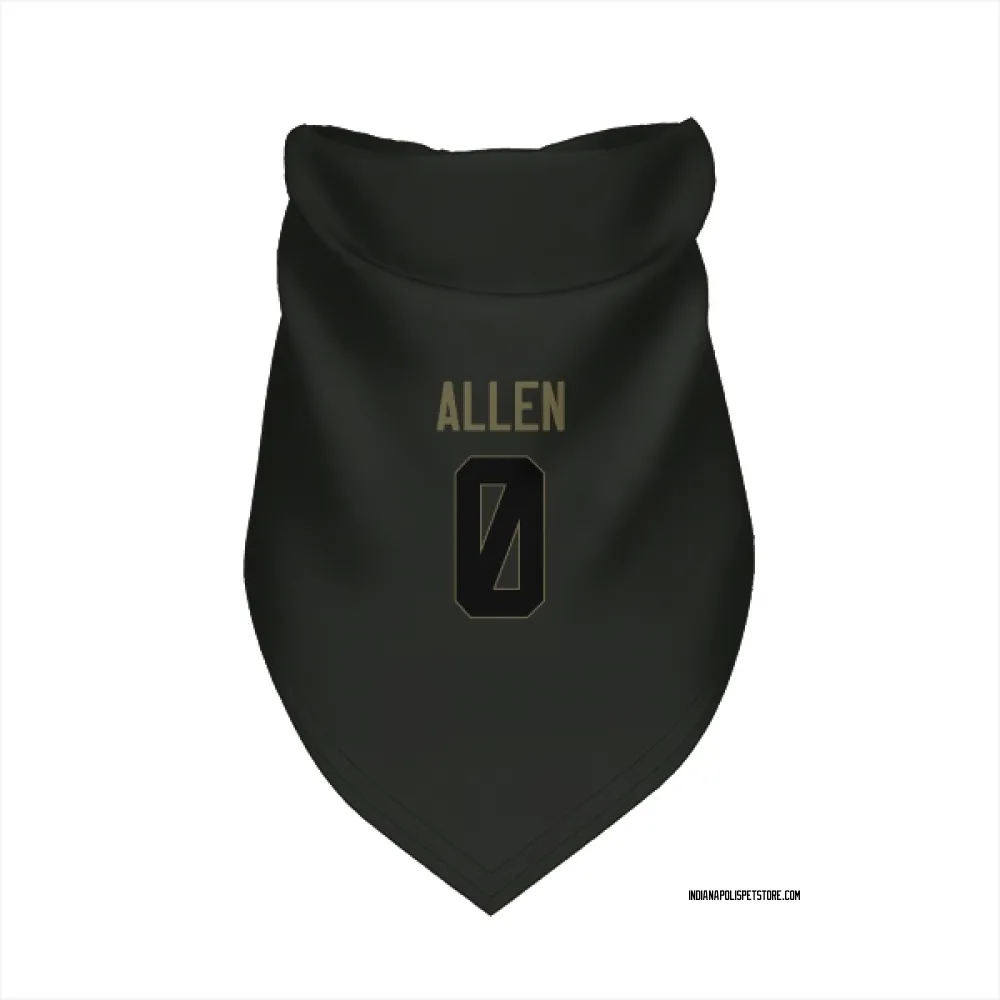 Indianapolis Colts CJ Allen Black Service Pet Bandana for Dog & Cat