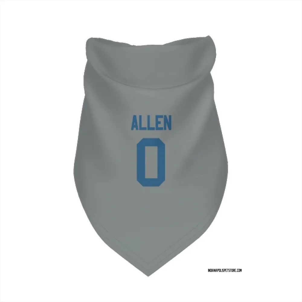 Indianapolis Colts CJ Allen Gray Pet Bandana for Dog & Cat