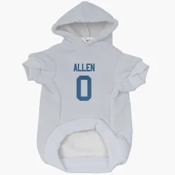 Indianapolis Colts CJ Allen White Pet Hoodie for Dog & Cat