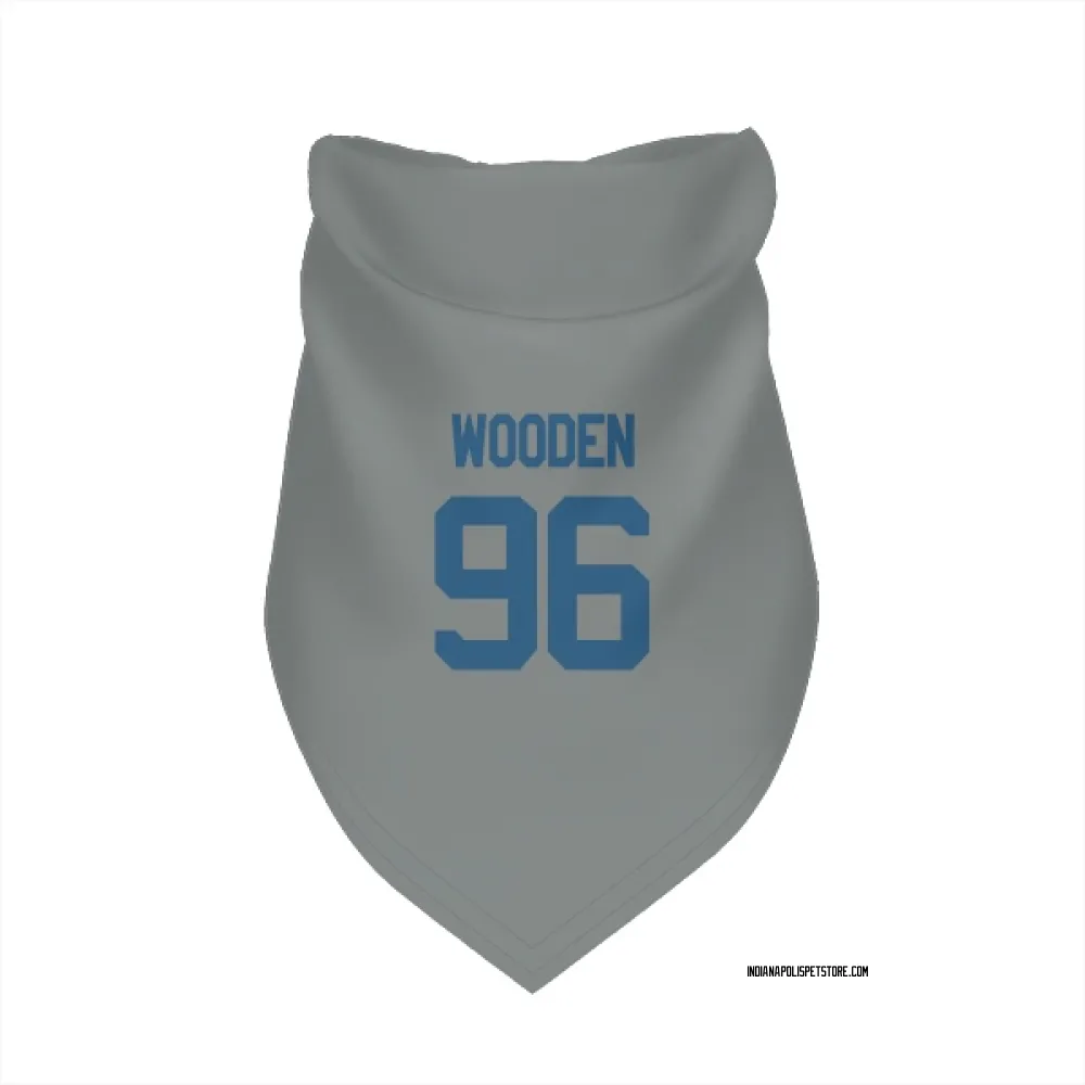 Indianapolis Colts Colby Wooden Gray Pet Bandana for Dog & Cat