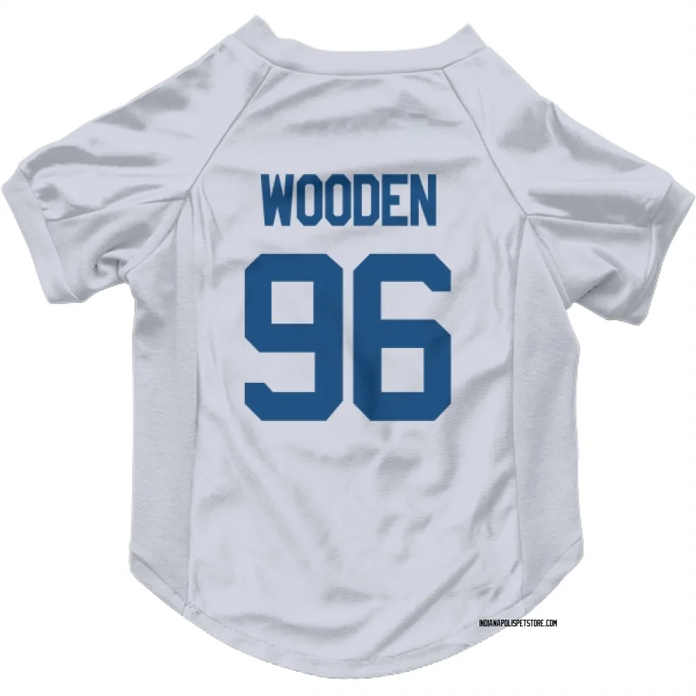 Indianapolis Colts Colby Wooden White Pet Jersey for Dog & Cat