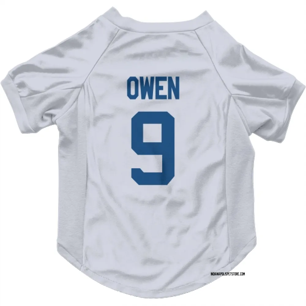 Indianapolis Colts Coleman Owen White Pet Jersey for Dog & Cat