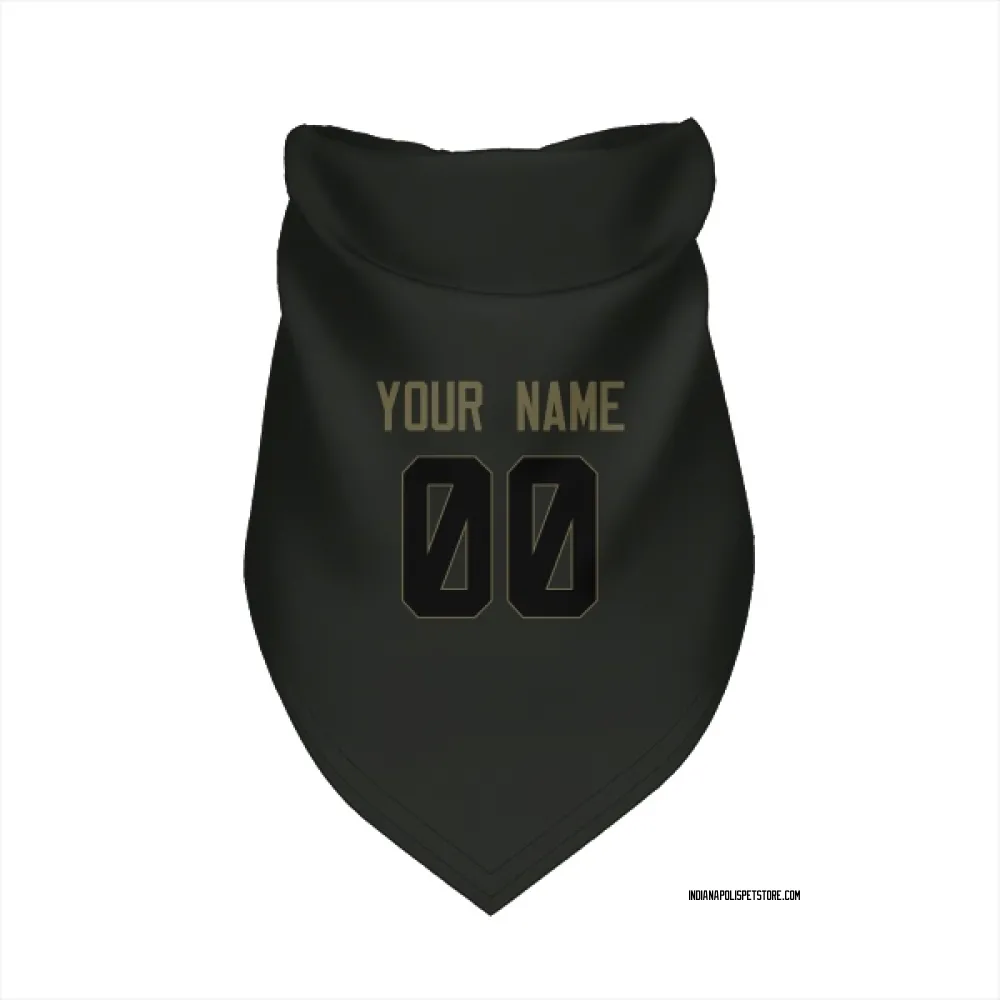 Indianapolis Colts Custom Black Service Pet Bandana for Dog & Cat