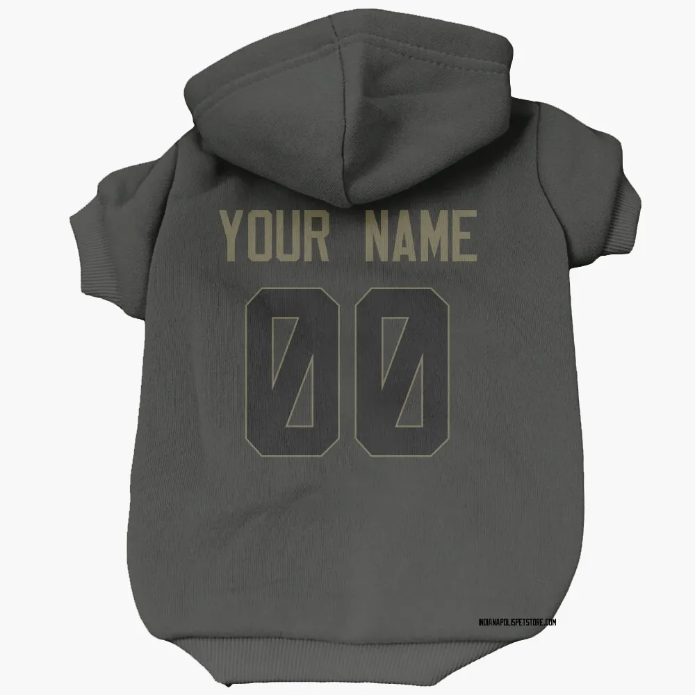 Indianapolis Colts Custom Black Service Pet Hoodie for Dog & Cat