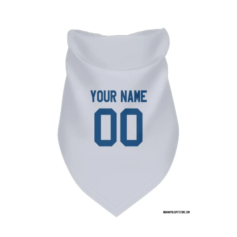 Indianapolis Colts Custom White Pet Bandana for Dog & Cat