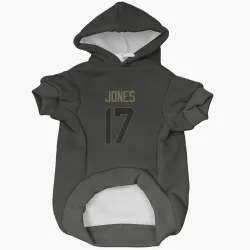 Indianapolis Colts Daniel Jones Black Service Pet Hoodie for Dog & Cat