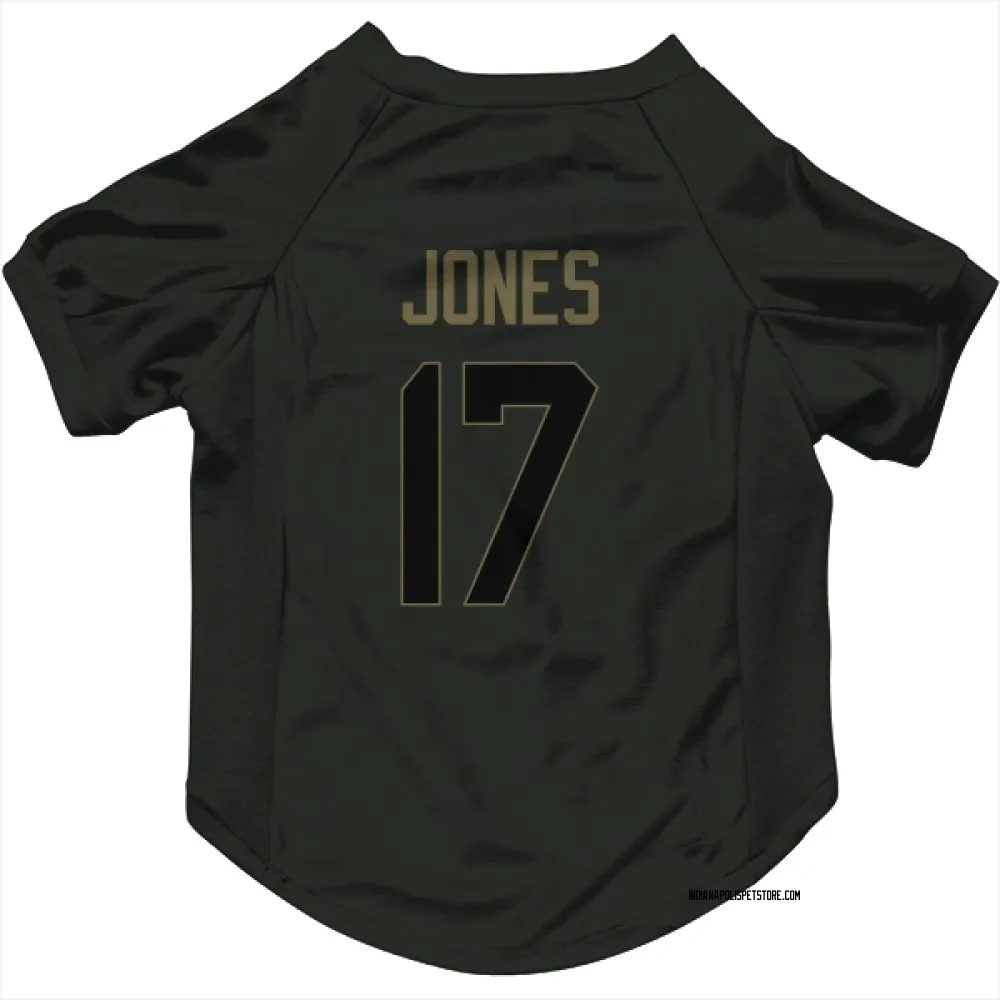 Indianapolis Colts Daniel Jones Black Service Pet Jersey for Dog & Cat