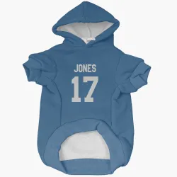 Indianapolis Colts Daniel Jones Royal Pet Hoodie for Dog & Cat