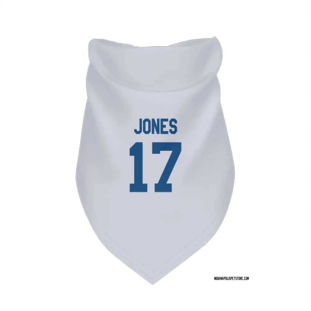 Indianapolis Colts Daniel Jones White Pet Bandana for Dog & Cat