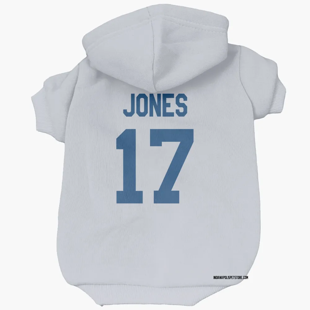 Indianapolis Colts Daniel Jones White Pet Hoodie for Dog & Cat