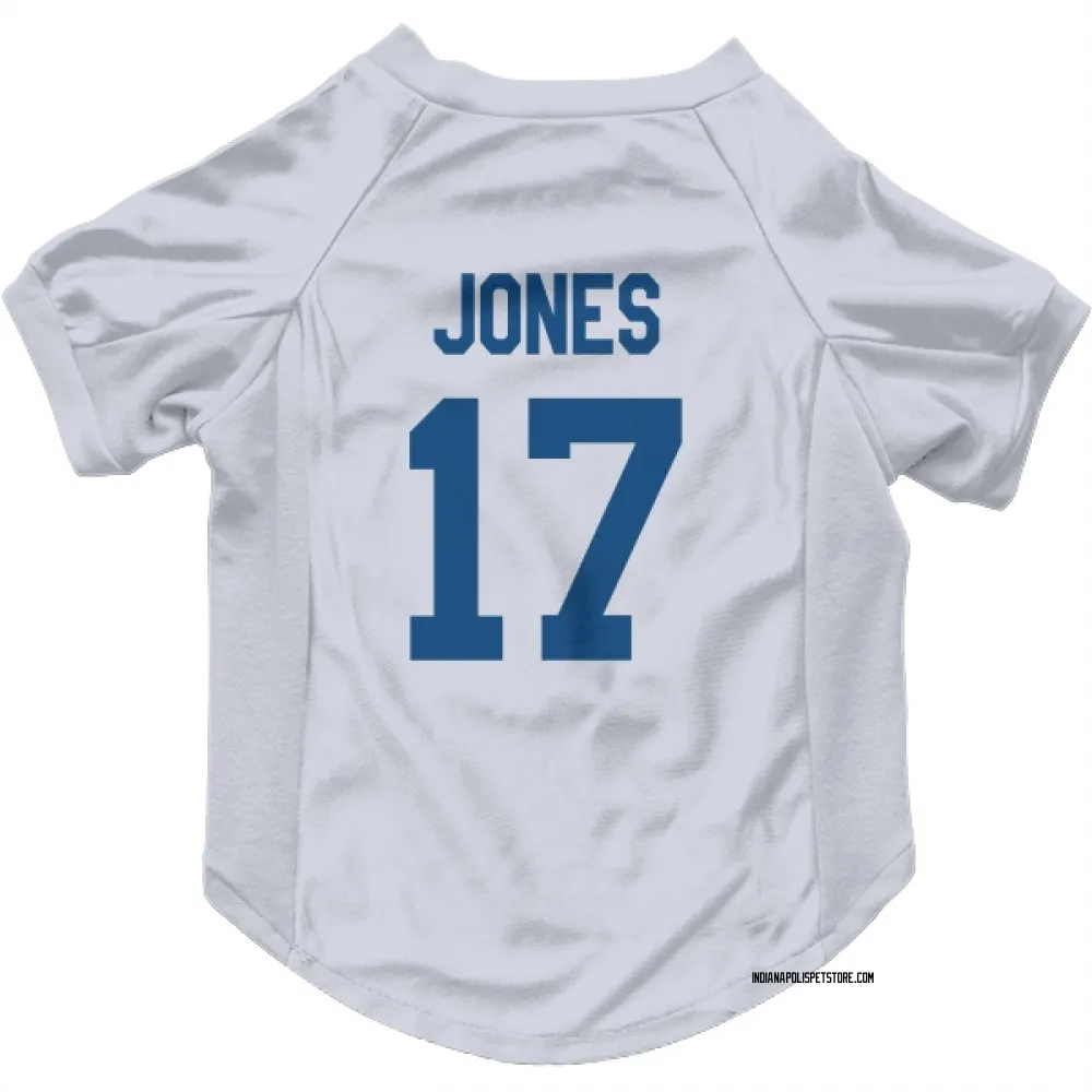 Indianapolis Colts Daniel Jones White Pet Jersey for Dog & Cat