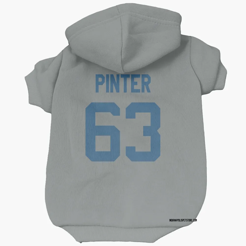 Indianapolis Colts Danny Pinter Gray Pet Hoodie for Dog & Cat