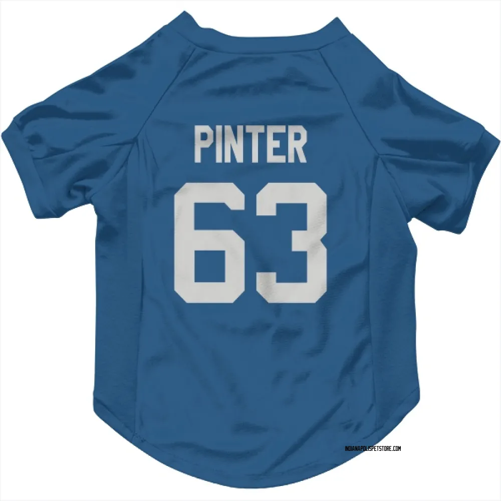 Indianapolis Colts Danny Pinter Royal Pet Jersey for Dog & Cat