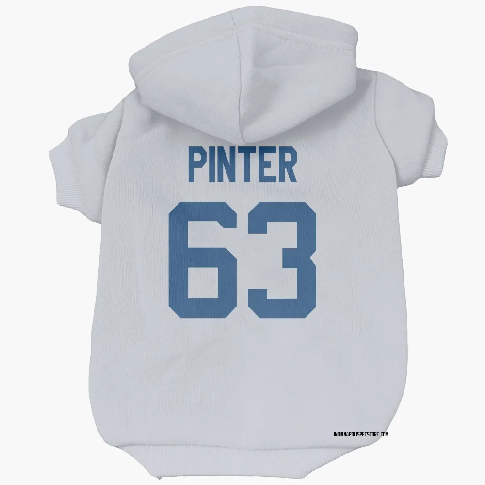 Indianapolis Colts Danny Pinter White Pet Hoodie for Dog & Cat