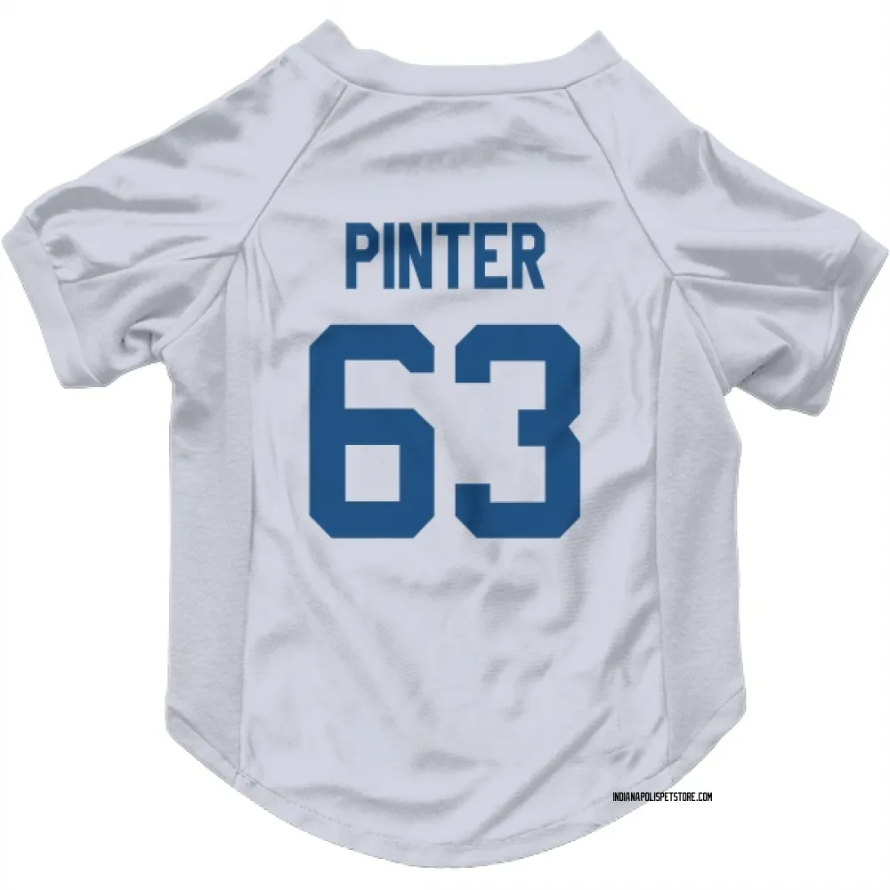 Indianapolis Colts Danny Pinter White Pet Jersey for Dog & Cat