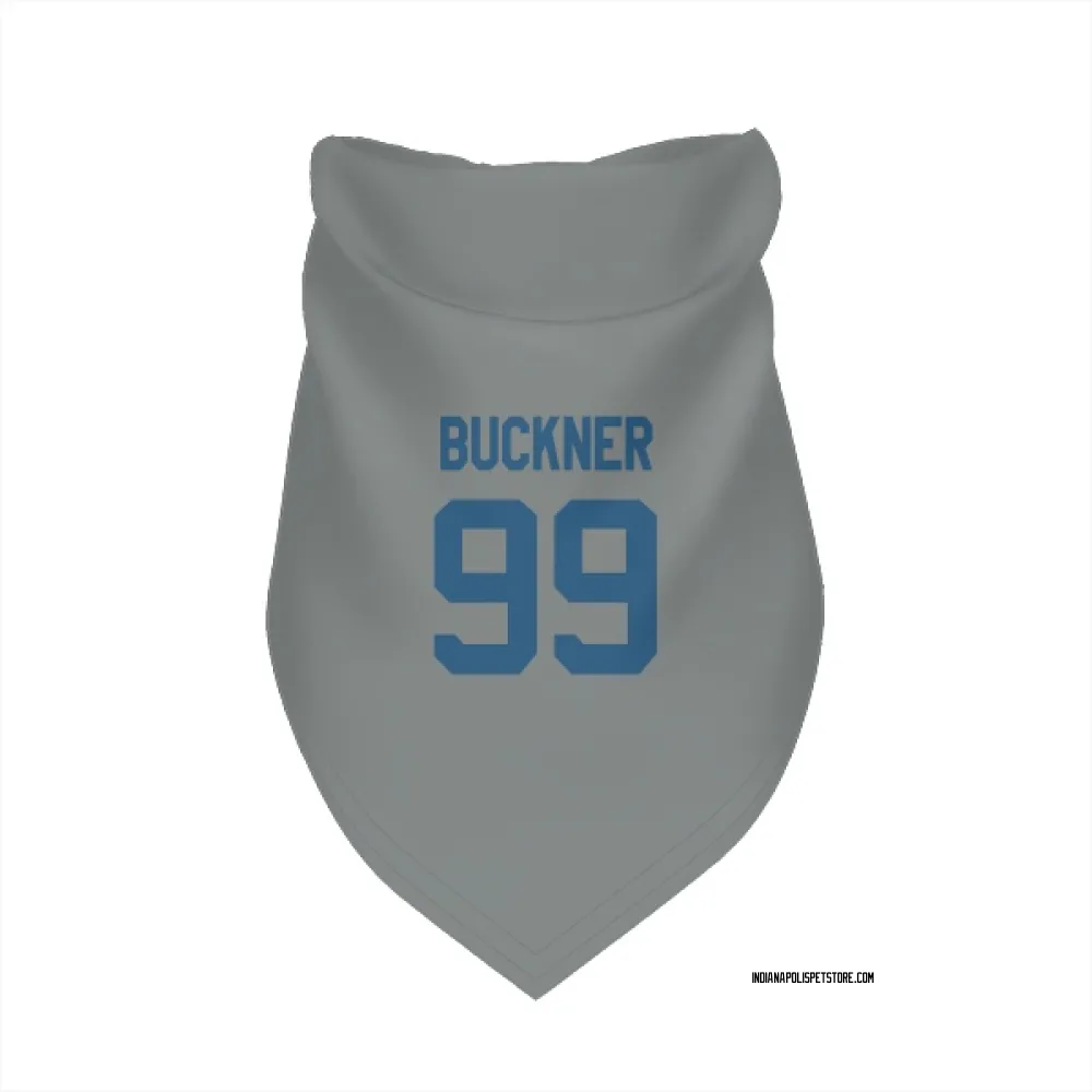 Indianapolis Colts DeForest Buckner Gray Pet Bandana for Dog & Cat