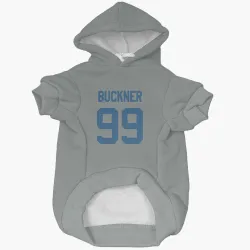 Indianapolis Colts DeForest Buckner Gray Pet Hoodie for Dog & Cat