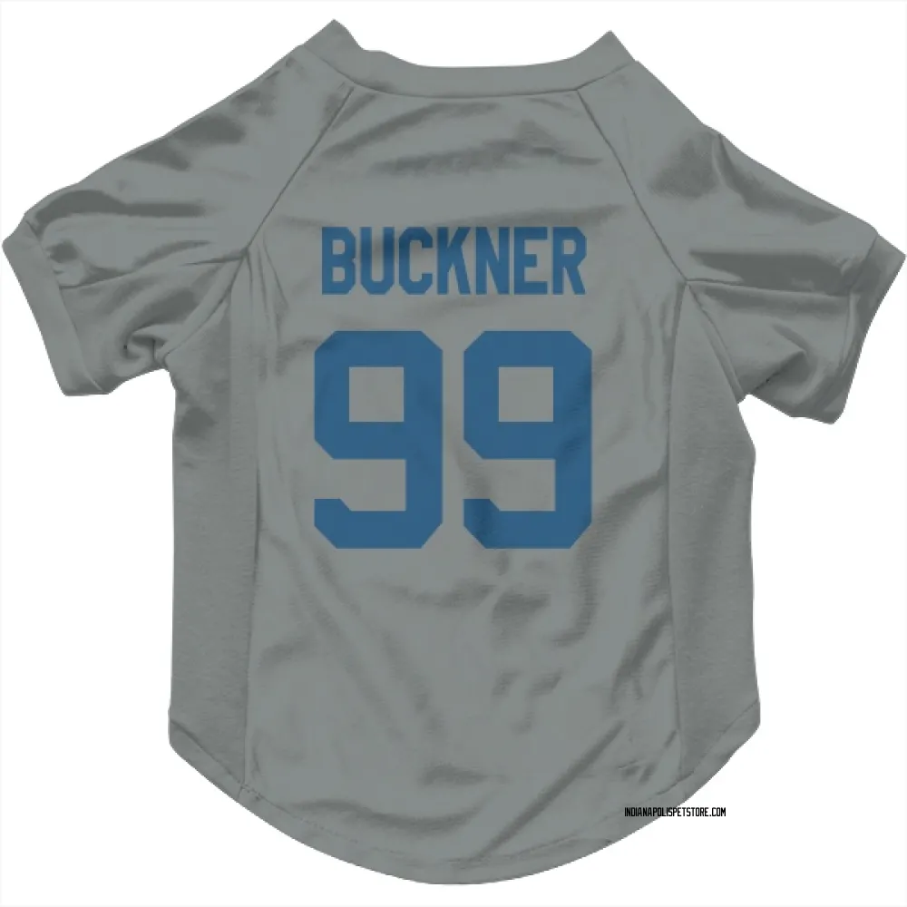 Indianapolis Colts DeForest Buckner Gray Pet Jersey for Dog & Cat