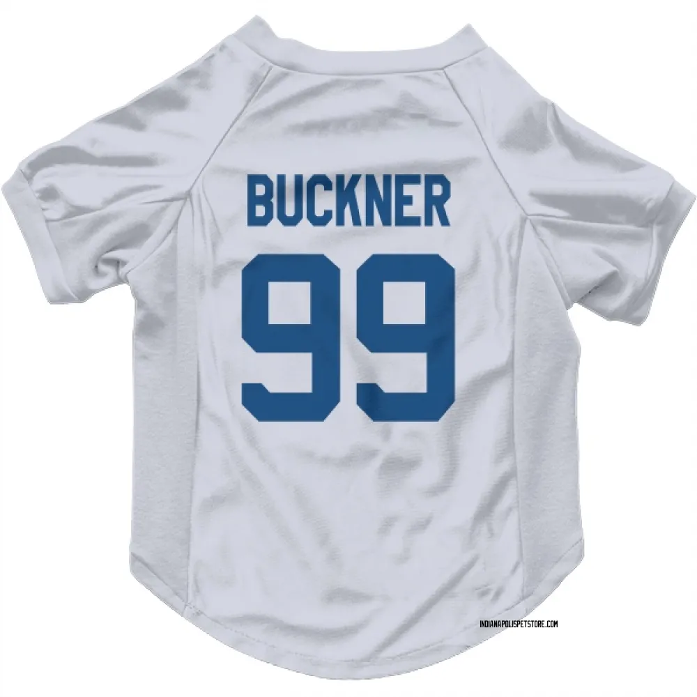 Indianapolis Colts DeForest Buckner White Pet Jersey for Dog & Cat