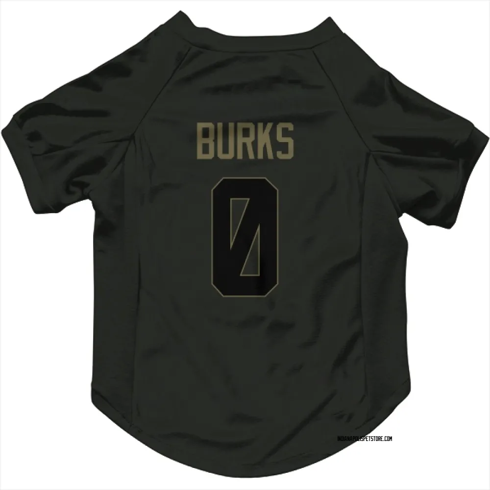 Indianapolis Colts Deion Burks Black Service Pet Jersey for Dog & Cat