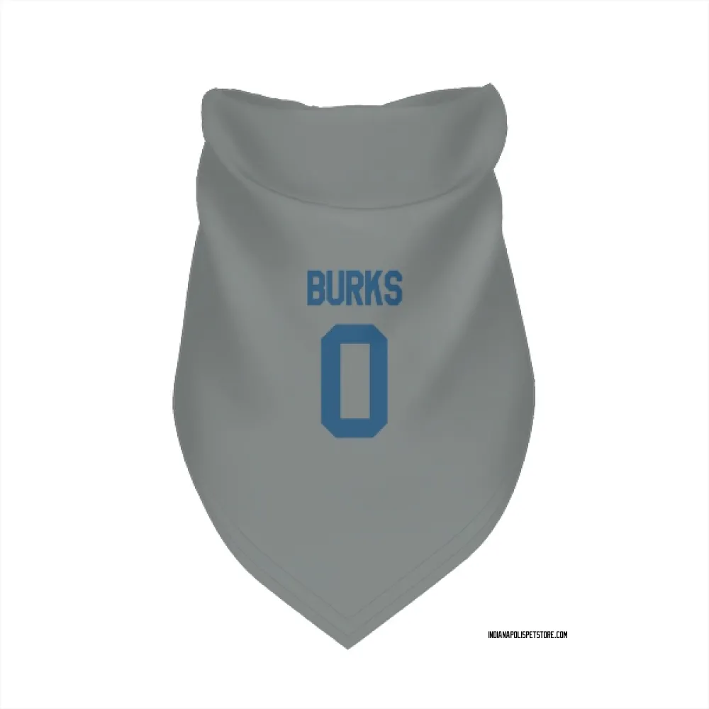 Indianapolis Colts Deion Burks Gray Pet Bandana for Dog & Cat