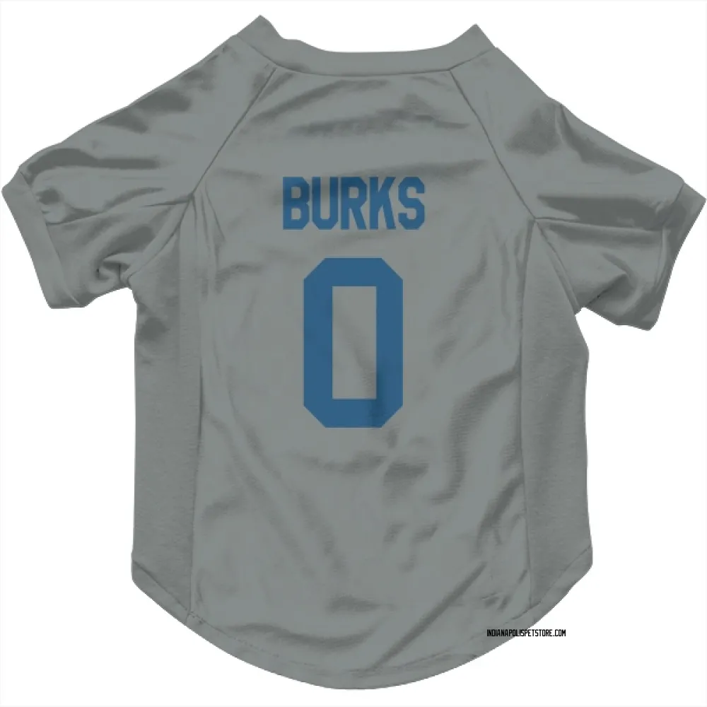 Indianapolis Colts Deion Burks Gray Pet Jersey for Dog & Cat