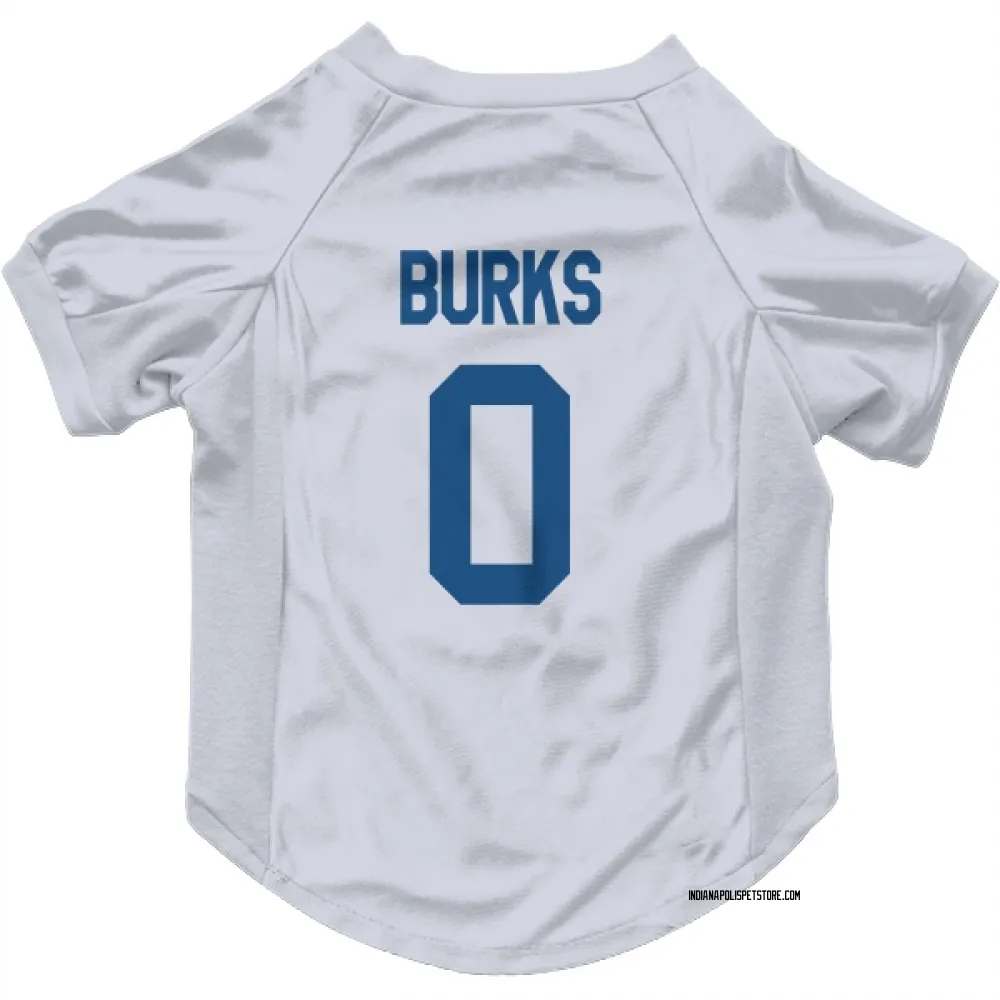 Indianapolis Colts Deion Burks White Pet Jersey for Dog & Cat