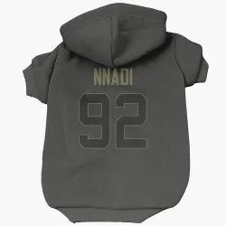 Indianapolis Colts Derrick Nnadi Black Service Pet Hoodie for Dog & Cat