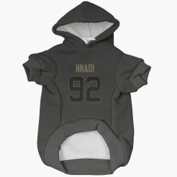 Indianapolis Colts Derrick Nnadi Black Service Pet Hoodie for Dog & Cat