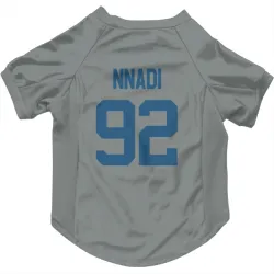 Indianapolis Colts Derrick Nnadi Gray Pet Jersey for Dog & Cat