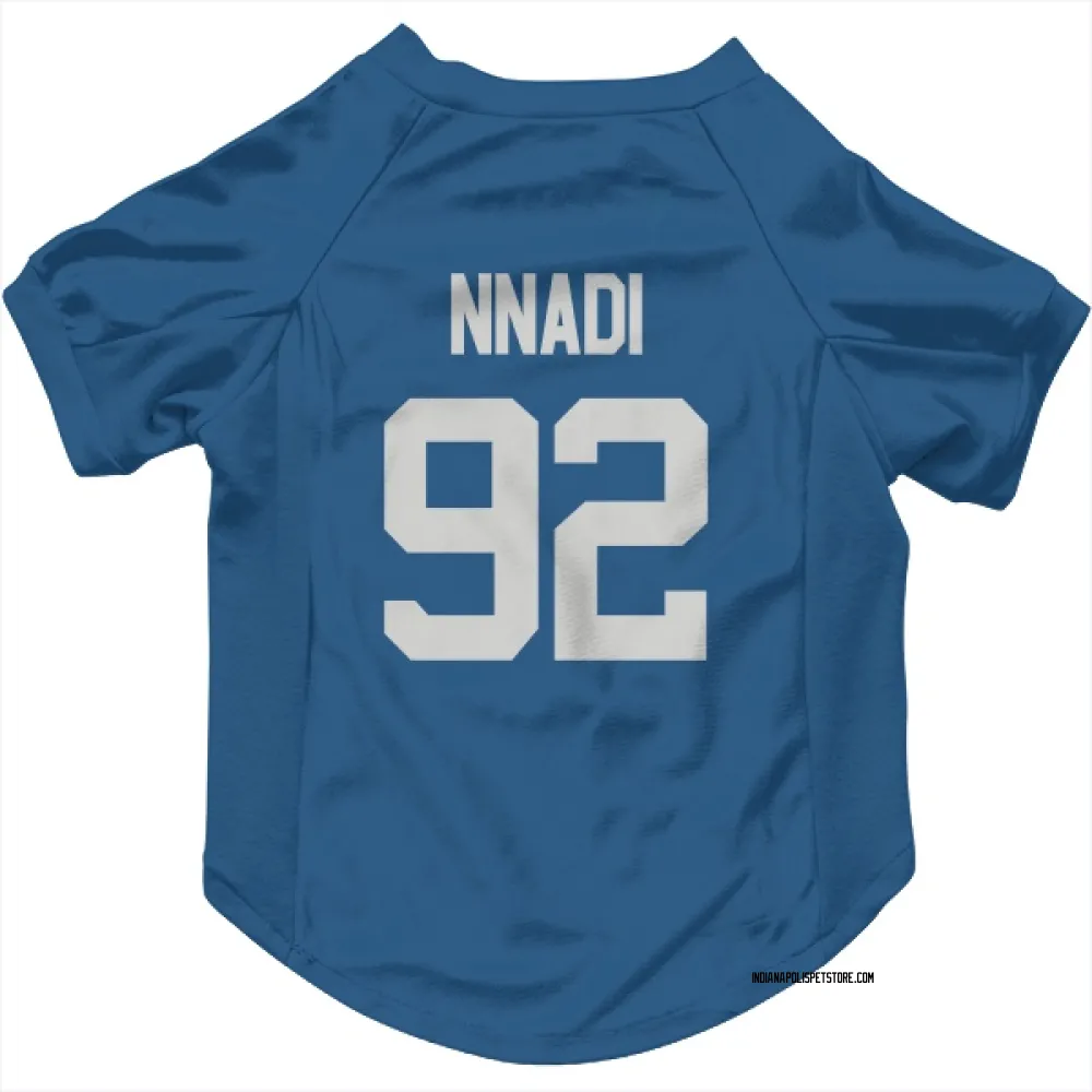 Indianapolis Colts Derrick Nnadi Royal Pet Jersey for Dog & Cat