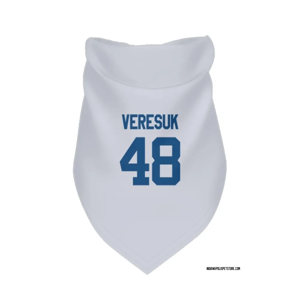 Indianapolis Colts Devin Veresuk White Pet Bandana for Dog & Cat