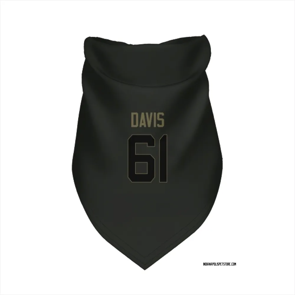 Indianapolis Colts Devonta Davis Black Service Pet Bandana for Dog & Cat