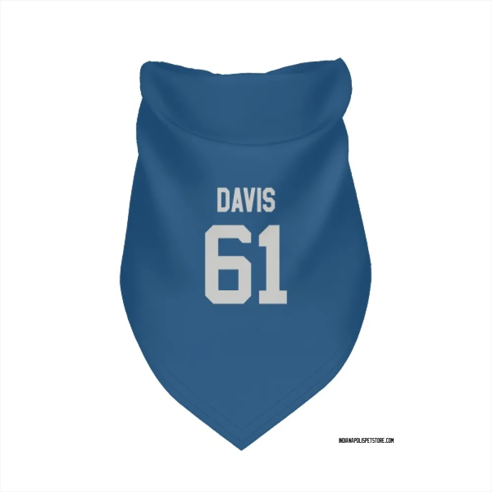 Indianapolis Colts Devonta Davis Royal Pet Bandana for Dog & Cat