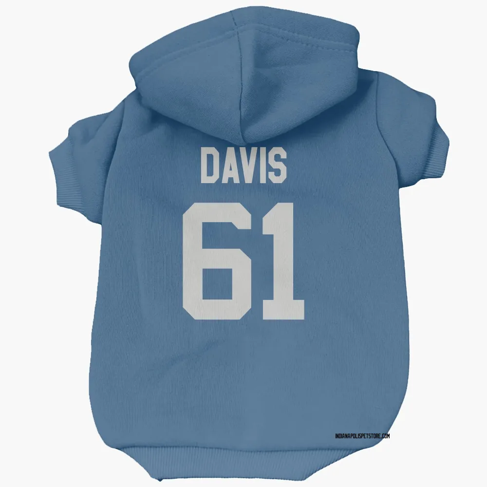 Indianapolis Colts Devonta Davis Royal Pet Hoodie for Dog & Cat
