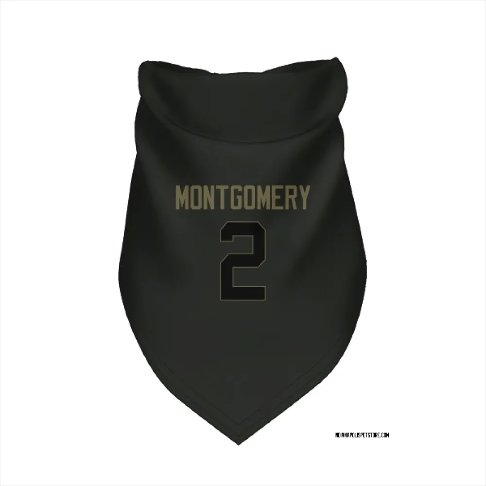 Indianapolis Colts D.J. Montgomery Black Service Pet Bandana for Dog & Cat