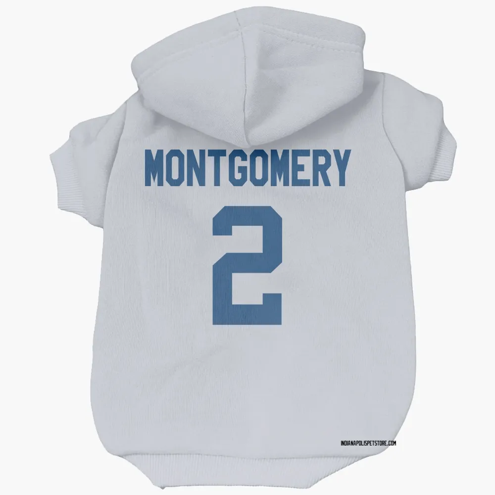 Indianapolis Colts D.J. Montgomery White Pet Hoodie for Dog & Cat