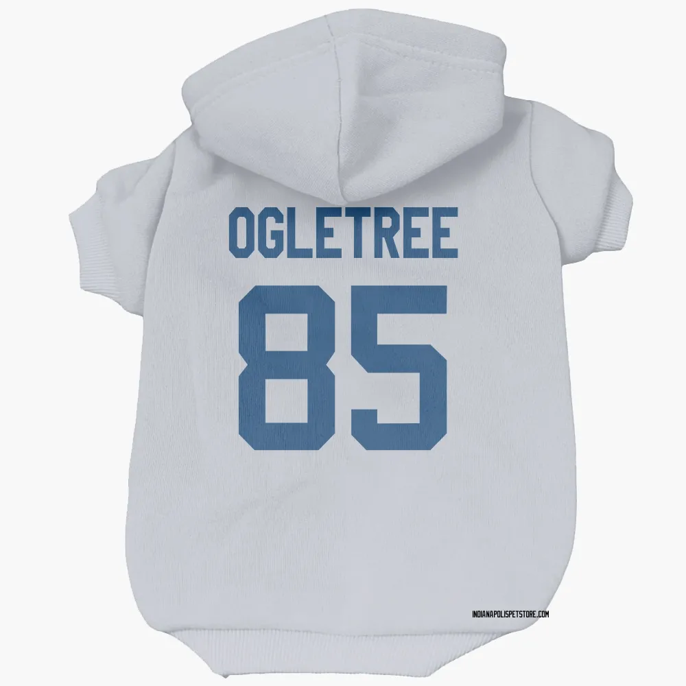 Indianapolis Colts Drew Ogletree White Pet Hoodie for Dog & Cat