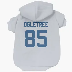 Indianapolis Colts Drew Ogletree White Pet Hoodie for Dog & Cat