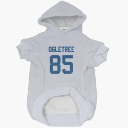 Indianapolis Colts Drew Ogletree White Pet Hoodie for Dog & Cat