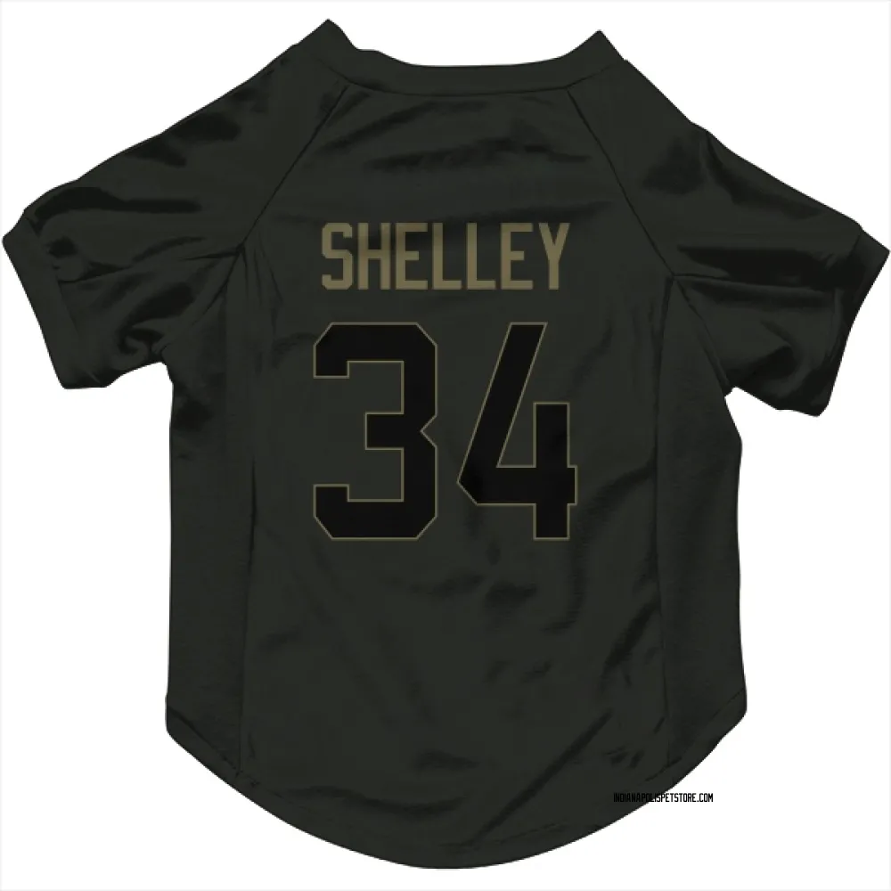 Indianapolis Colts Duke Shelley Black Service Pet Jersey for Dog & Cat