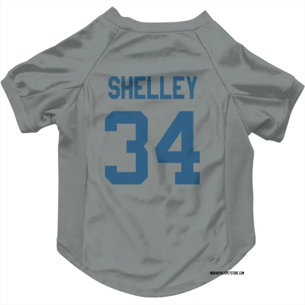 Indianapolis Colts Duke Shelley Gray Pet Jersey for Dog & Cat