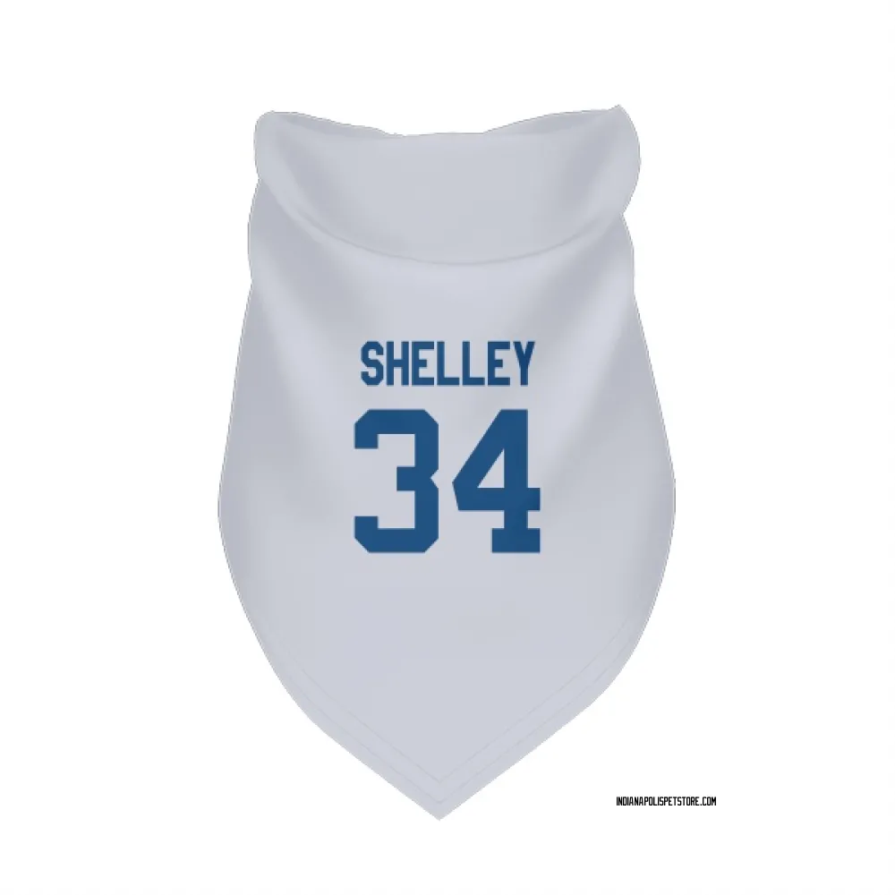 Indianapolis Colts Duke Shelley White Pet Bandana for Dog & Cat