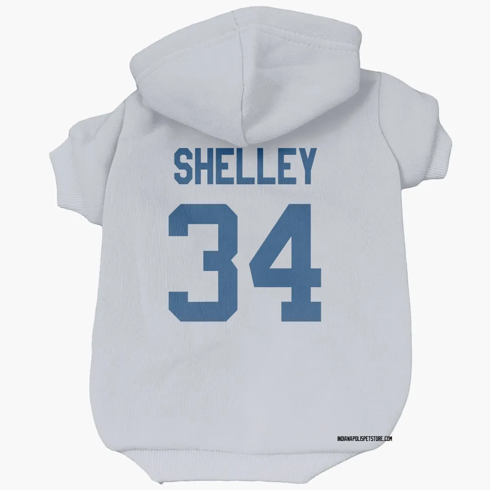 Indianapolis Colts Duke Shelley White Pet Hoodie for Dog & Cat