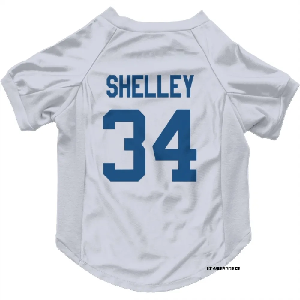 Indianapolis Colts Duke Shelley White Pet Jersey for Dog & Cat